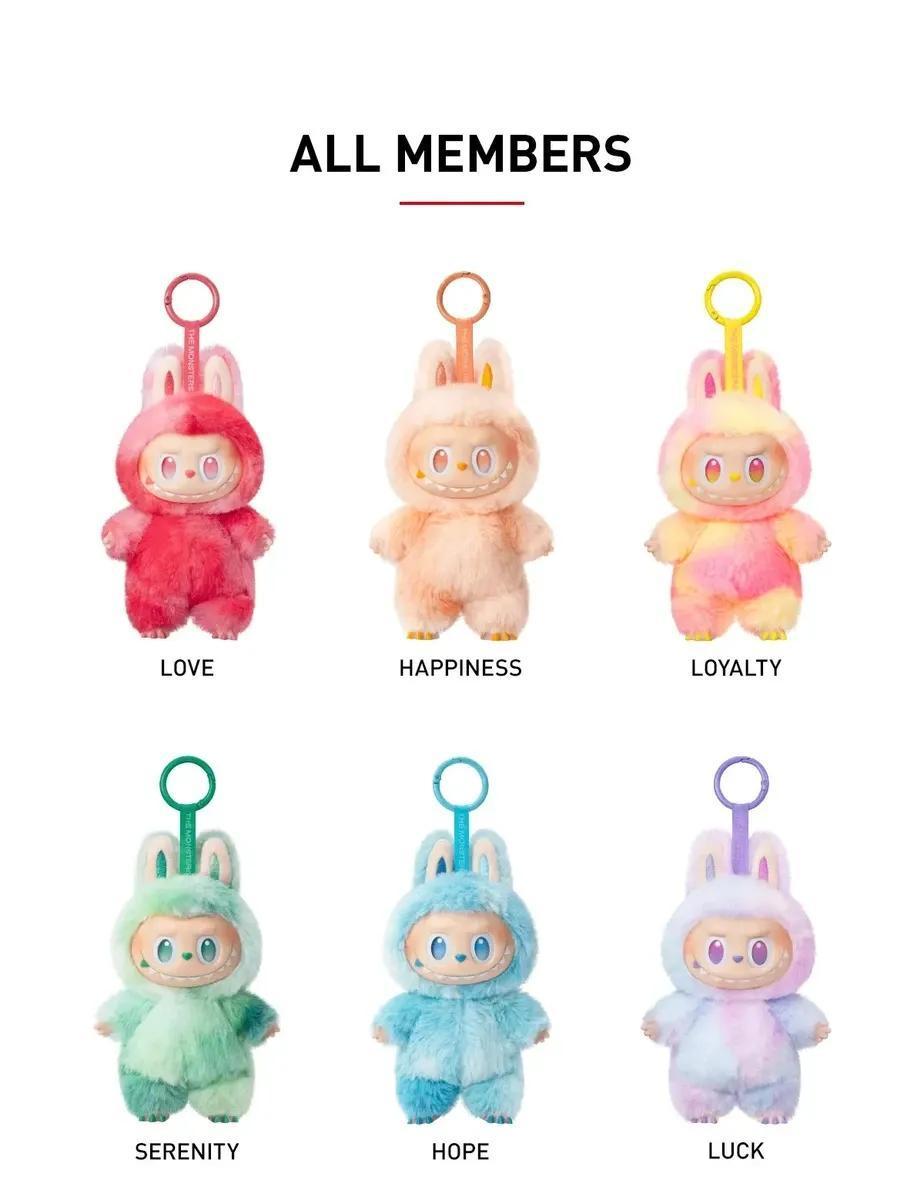 Multicolor Labubu Doll Plush Toy for Kids - 1 Pc