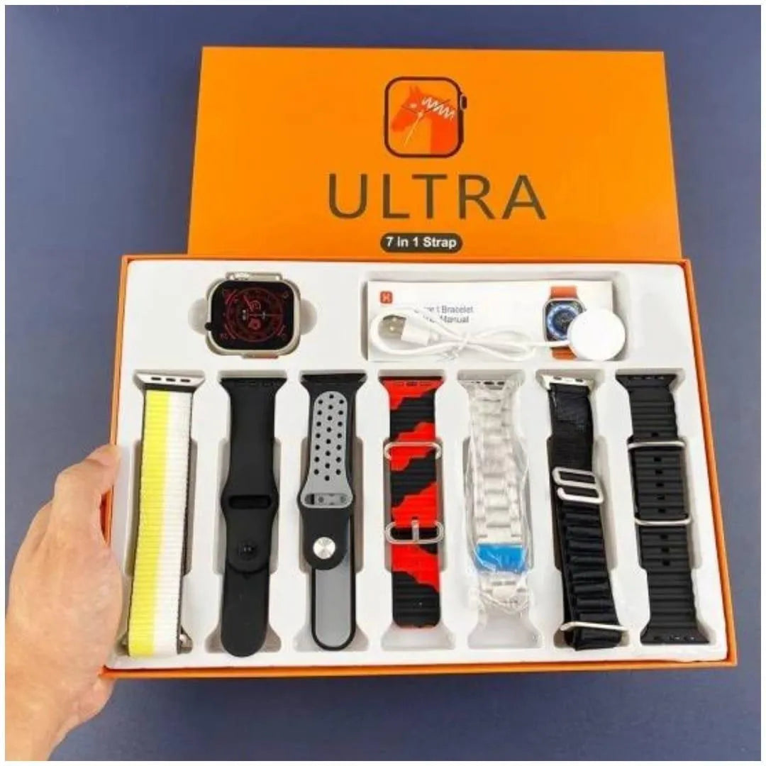 7-in-1 Ultra watch with 5 Straps