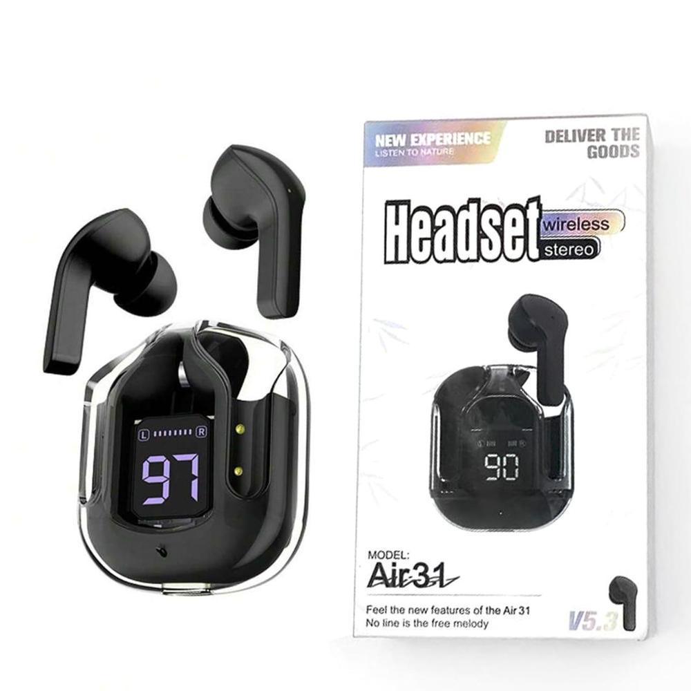 Black Smart Touch Earbuds