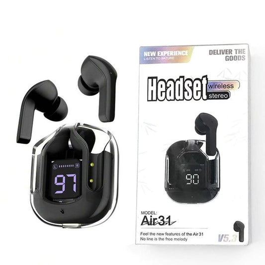 Black Smart Touch Earbuds