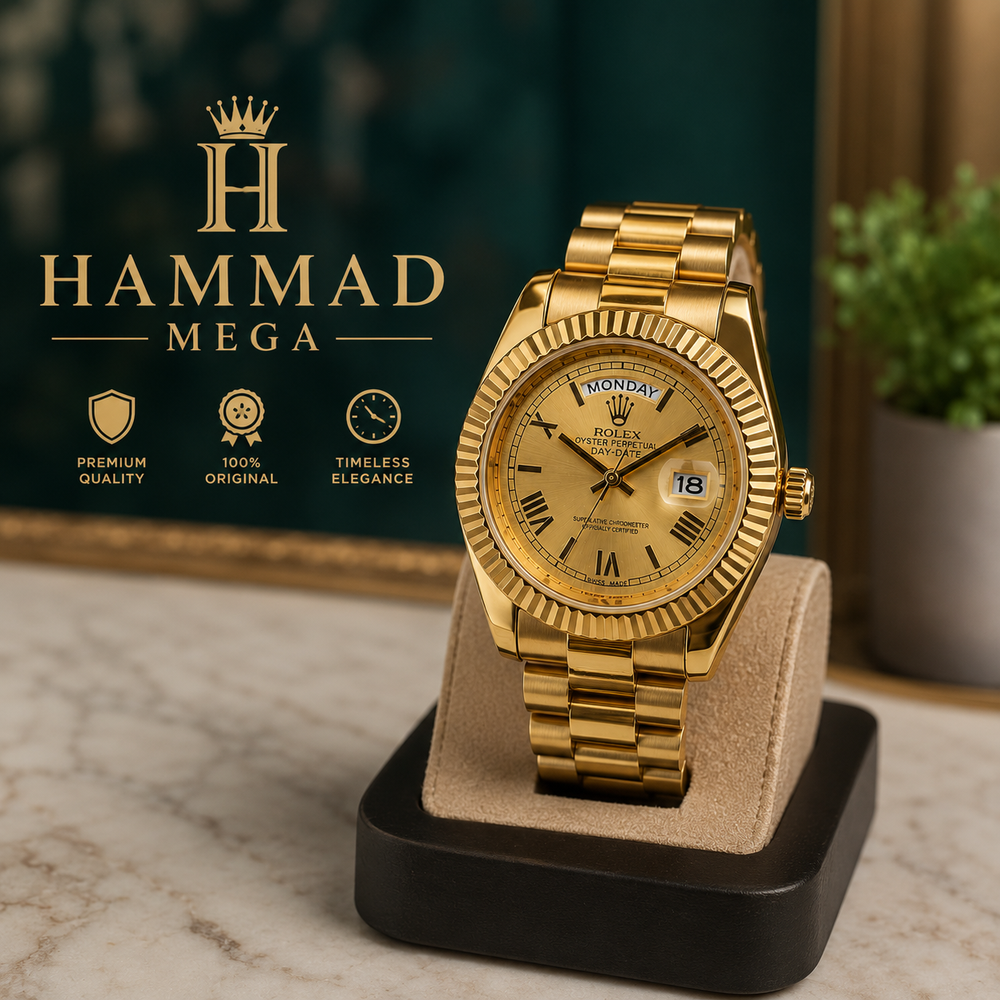Men's Gold Stainless Steel Watch