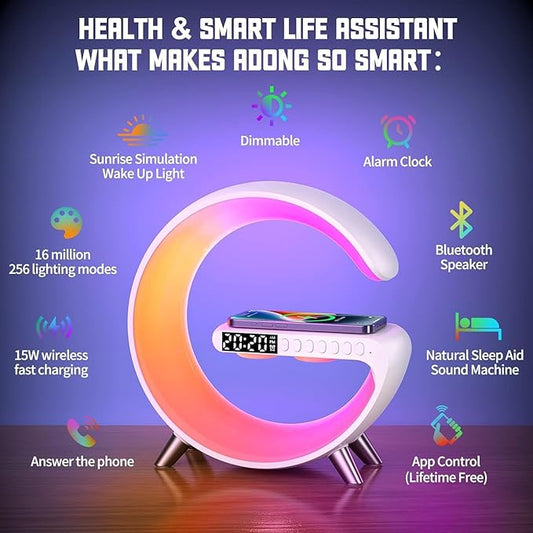 G Shaped Rgb Light Table Lamp