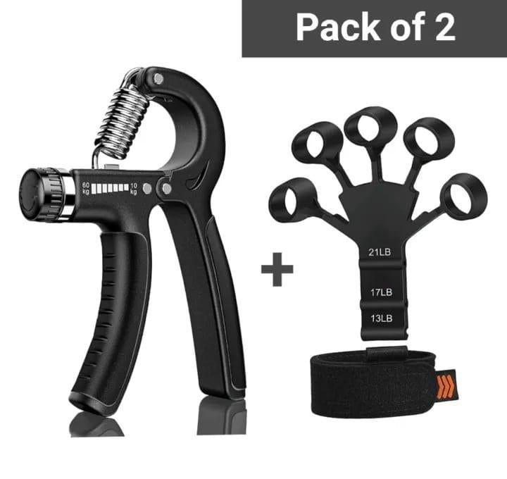 Hand & Finger Gripper Set Black 13-21LB