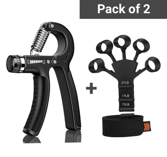 Hand & Finger Gripper Set Black 13-21LB