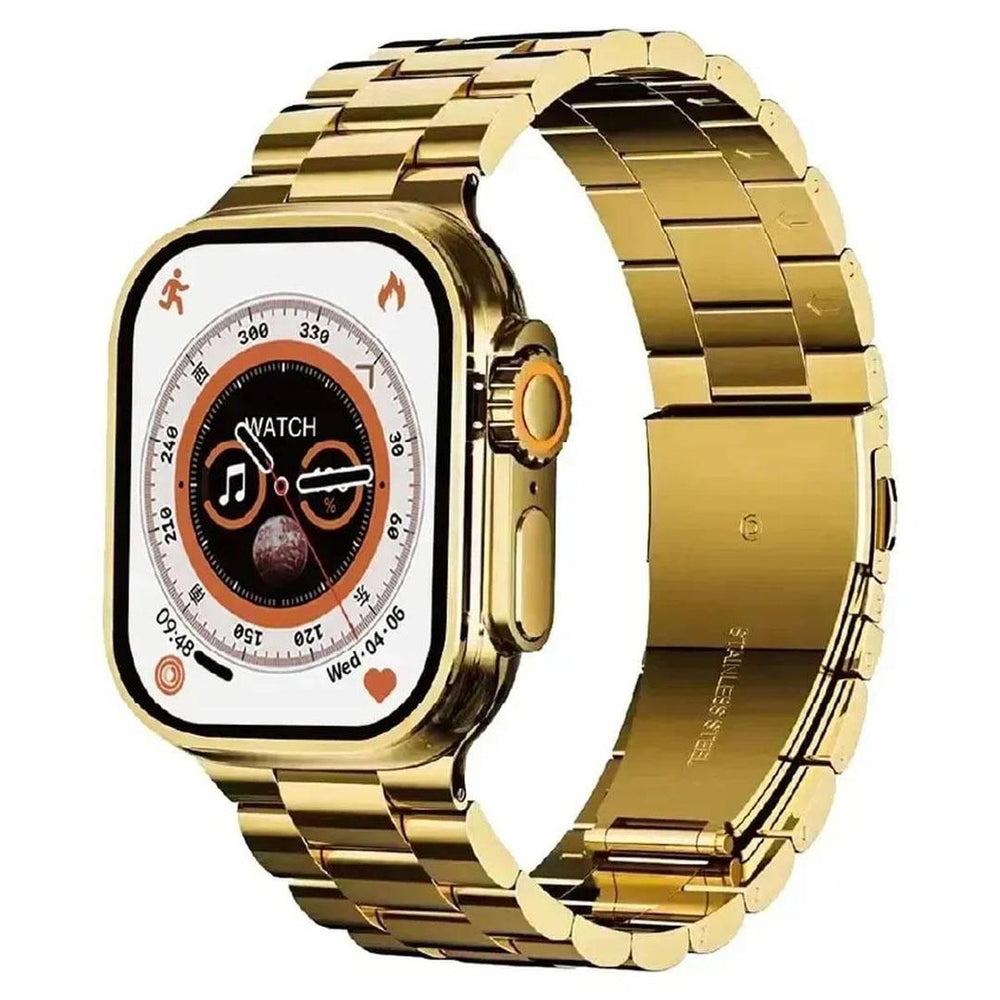 Health Smart Watch Gold Orange