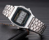Digital Watch Silver 12-Hour Display