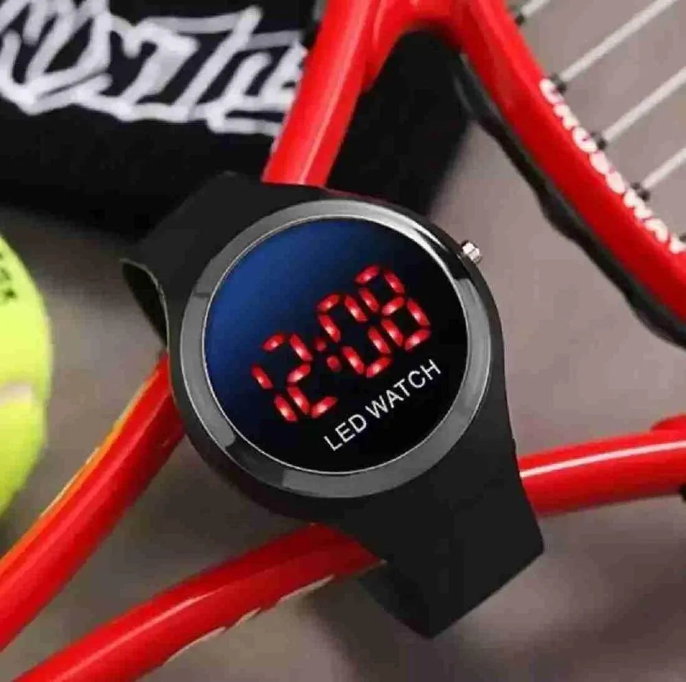Men's Digital Watch with RGB Display Multi Colors