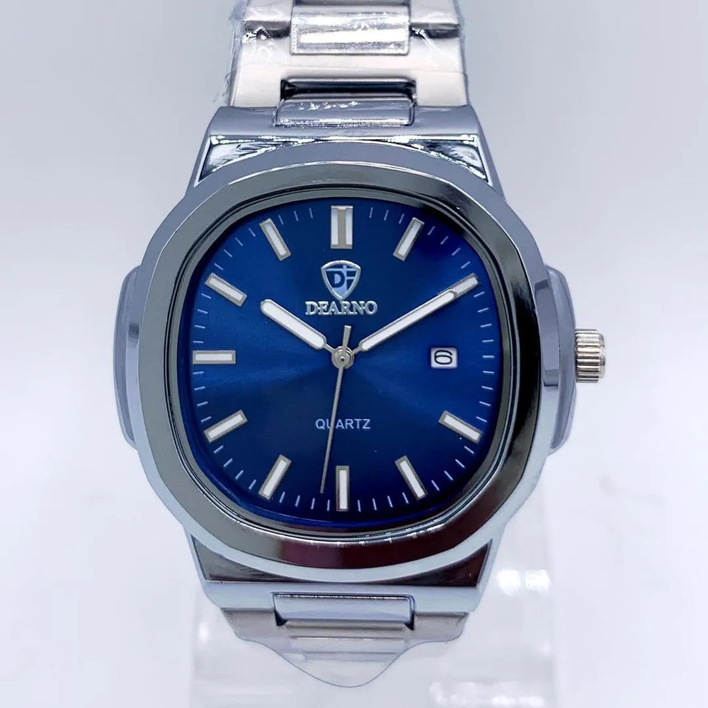 Unisex Stainless Steel Royal Blue Quartz Watch