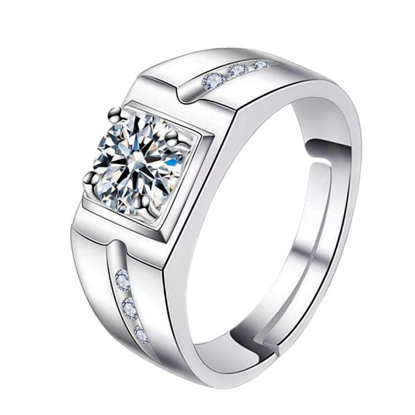 Wide Diamond sliver Ring