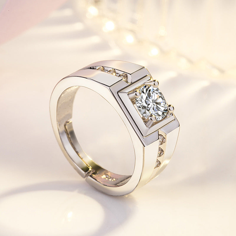 Wide Diamond sliver Ring