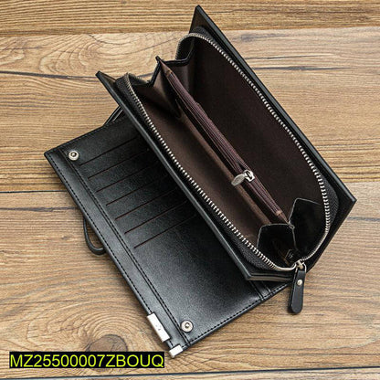 Women Black Leather Wallet