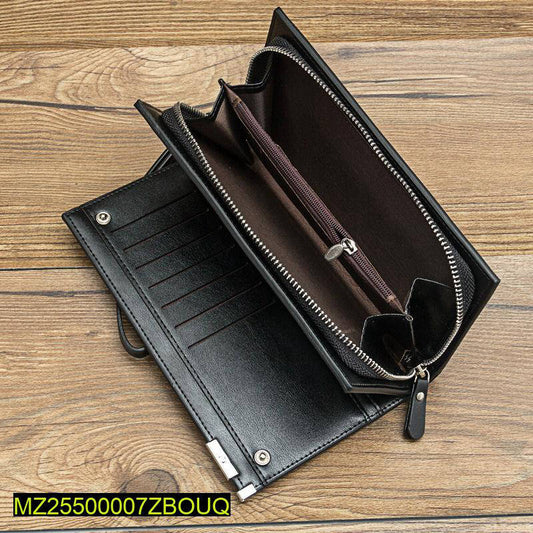Women Black Leather Wallet