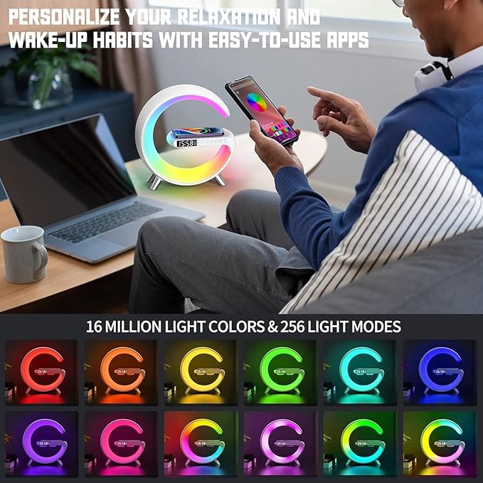 G Shaped Rgb Light Table Lamp