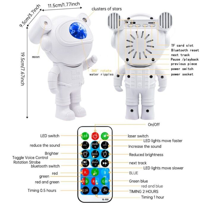 Astronaut Galaxy Projector